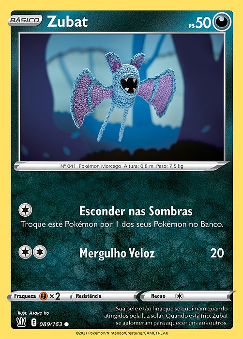 Zubat (89/163) - Carta Avulsa Pokemon
