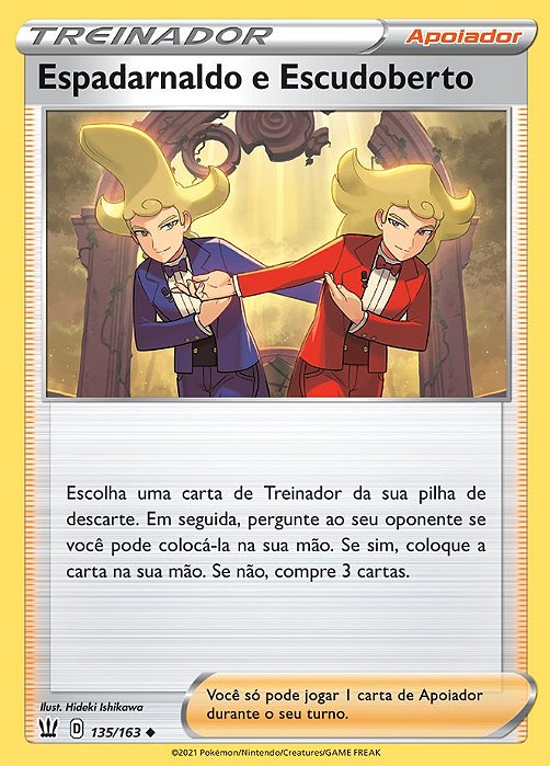 Espadarnaldo e Escudoberto / Sordward and Shielbert (135/163) - Carta Avulsa Pokemon