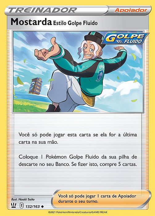 Mostarda Estilo Golpe Fluido / Rapid Strike Style Mustard (132/163) - Carta Avulsa Pokemon