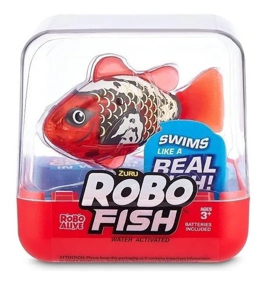 Robo Fish Vermelho (Robo Alive Zuru) - Peixe Robô