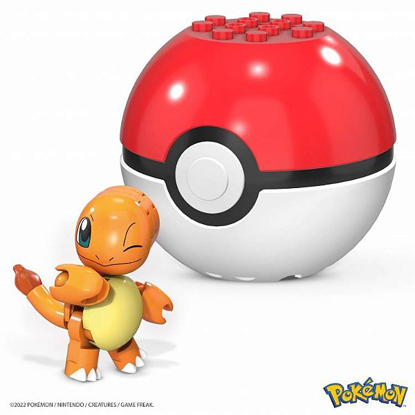 Charmander e Pokebola - Mega Brands Pokémon (16 peças)