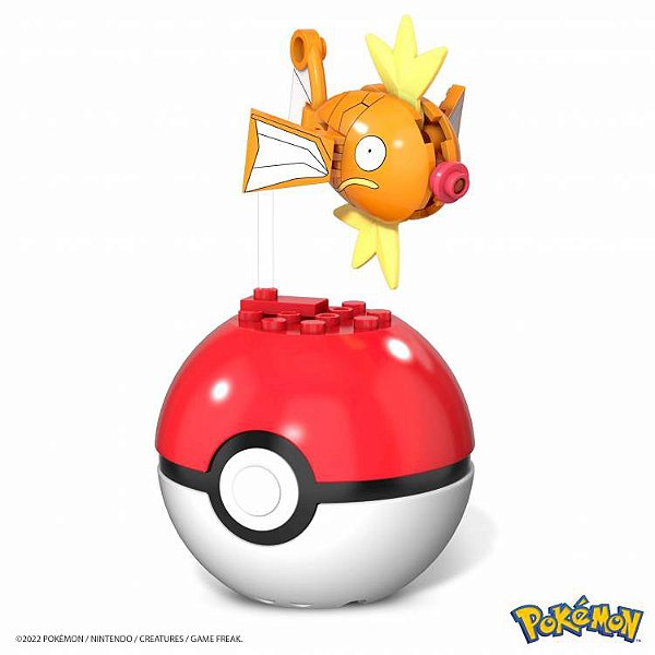 Magikarp e Pokebola - Mega Brands Pokémon (20 peças)