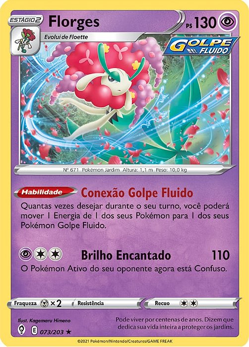 Florges (73/203) FOIL - Carta Avulsa Pokemon