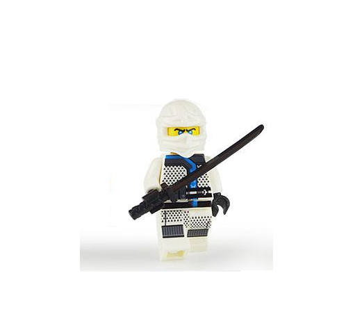 Zane Julien Resistance / Ninja Branco (S8) - Minifigura de Montar Ninjago