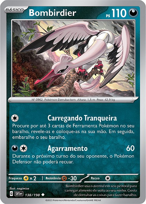 Bombirdier (138/198) - Carta Avulsa Pokemon