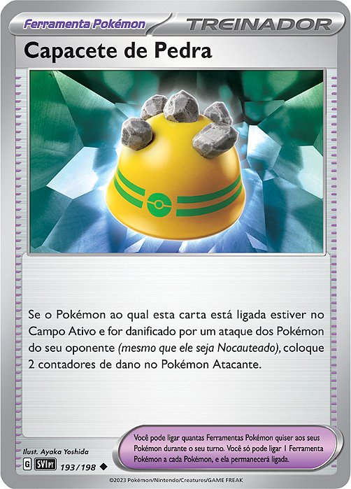 Capacete de Pedra (193/198) - Carta Avulsa Pokemon