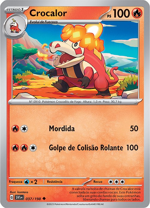 Crocalor (37/198) - Carta Avulsa Pokemon