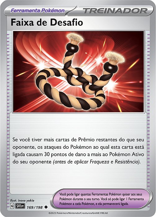 Faixa de Desafio (169/198) - Carta Avulsa Pokemon