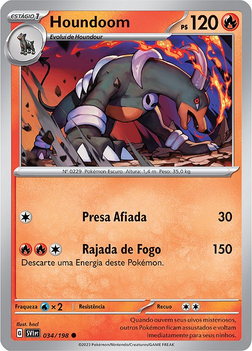 Houndoom (34/198) REV FOIL - Carta Avulsa Pokemon