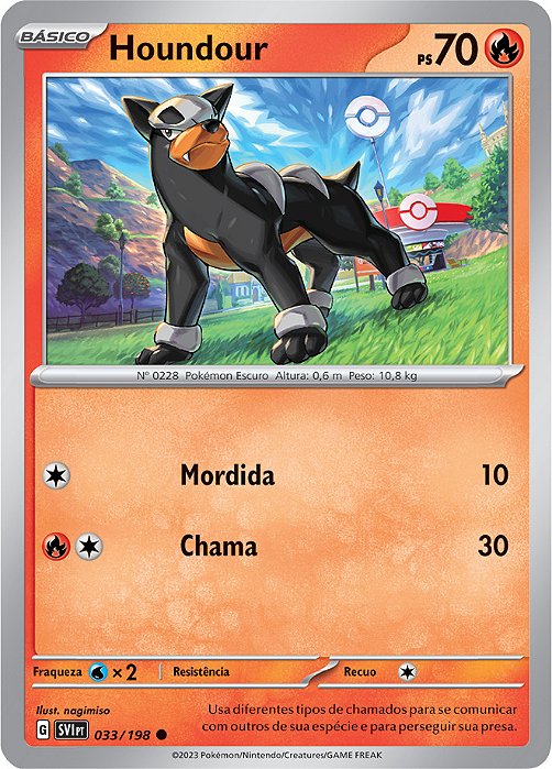Houndour (33/198) - Carta Avulsa Pokemon