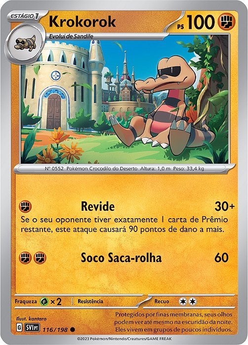 Krokorok (116/198) - Carta Avulsa Pokemon