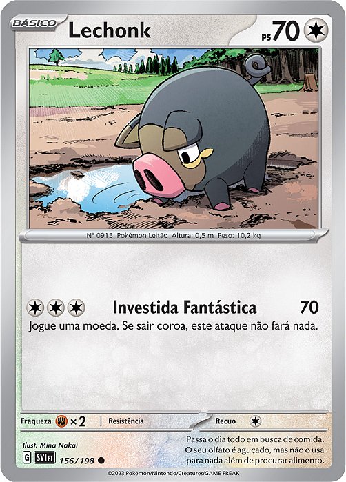 Lechonk (156/198) - Carta Avulsa Pokemon