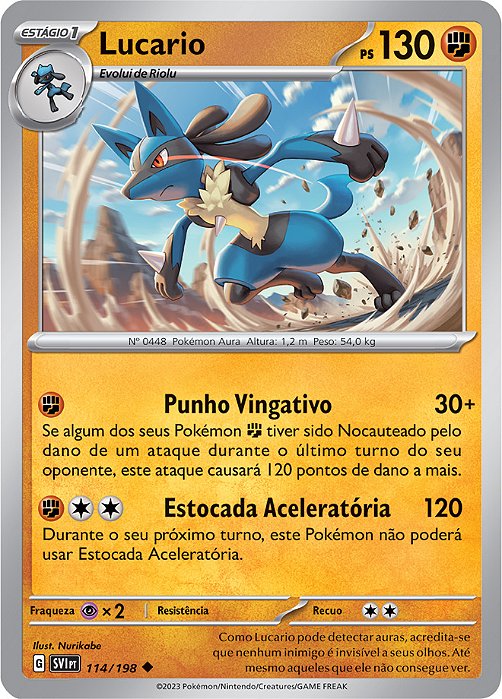 Lucario (114/198) - Carta Avulsa Pokemon