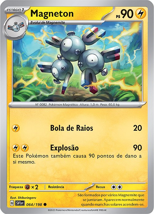 Magneton (64/198) REV FOIL - Carta Avulsa Pokemon