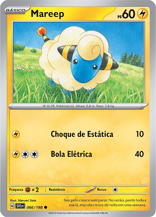 Mareep (66/198) - Carta Avulsa Pokemon