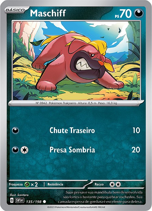Maschiff (135/198) - Carta Avulsa Pokemon