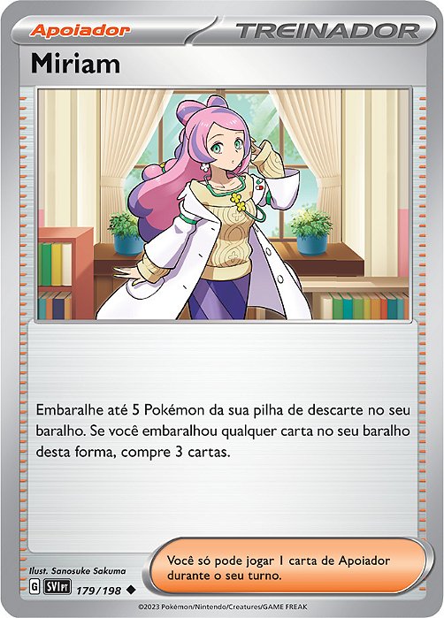 Miriam (179/198) - Carta Avulsa Pokemon