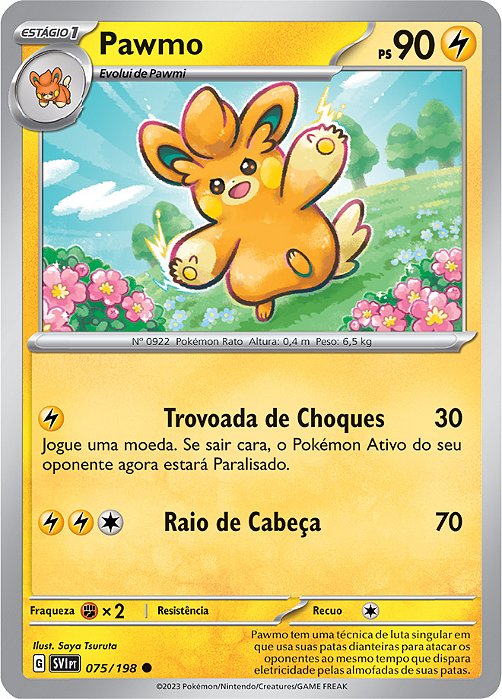 Pawmo (75/198) - Carta Avulsa Pokemon