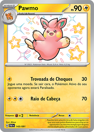 Pawmot (143/091) FOIL - Carta Avulsa Pokemon