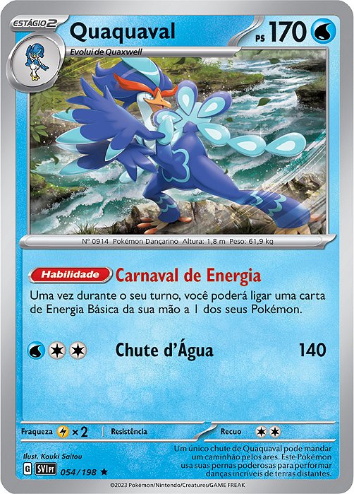 Quaquaval (54/198) FOIL - Carta Avulsa Pokemon