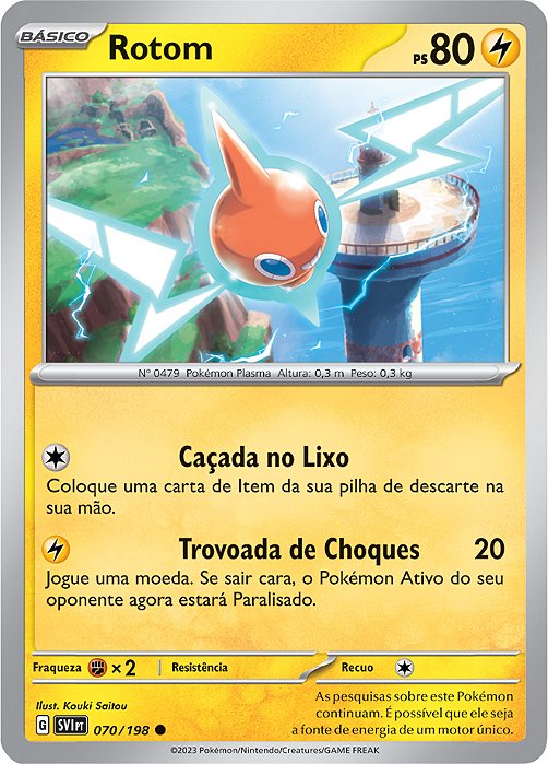 Rotom (70/198) - Carta Avulsa Pokemon