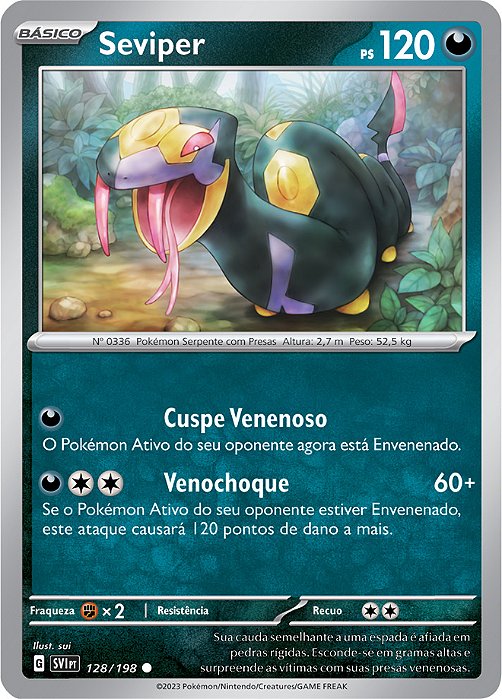 Seviper (128/198) REV FOIL - Carta Avulsa Pokemon