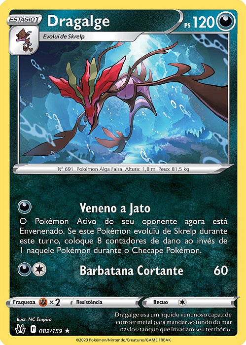 Dragalge (082/159) - Carta Avulsa Pokemon