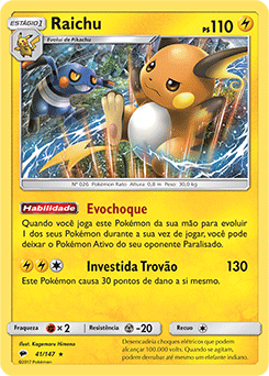 Raichu (41/147) FOIL - Carta Avulsa Pokemon