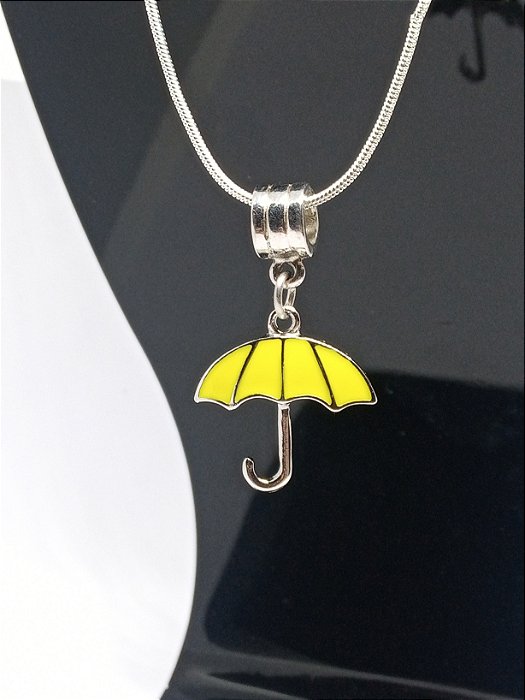 Gargantilha com Pingente Yellow Umbrella - HMYM (45cm)