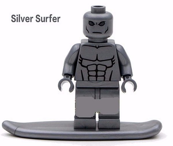 Surfista Prateado - Minifigura de Montar Marvel