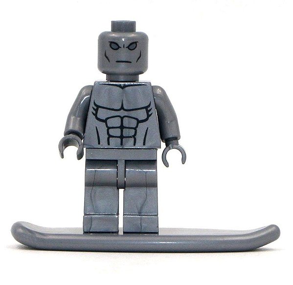 Surfista Prateado / Silver Surfer - Minifigura de Montar Marvel