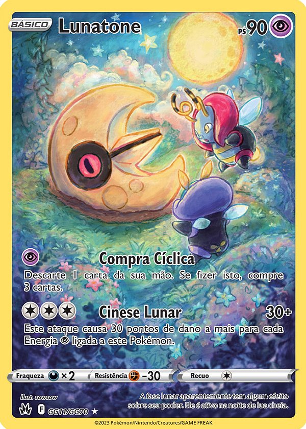Lunatone (GG11/GG70) - Carta Avulsa Pokemon