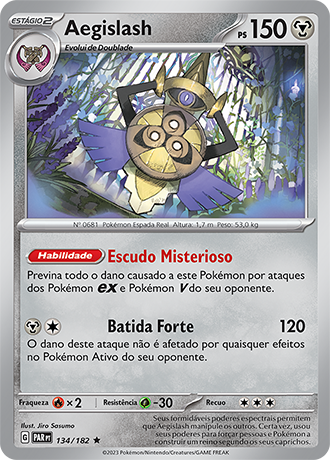 Aegislash (134/182) - Carta Avulsa Pokemon
