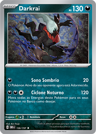 Darkrai (136/197) FOIL - Carta Avulsa Pokemon