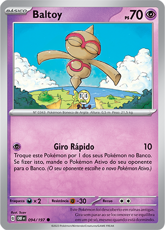 Baltoy (094/197) - Carta Avulsa Pokemon