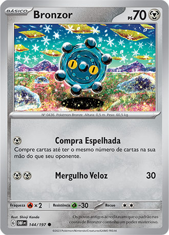 Bronzor (144/197) - Carta Avulsa Pokemon