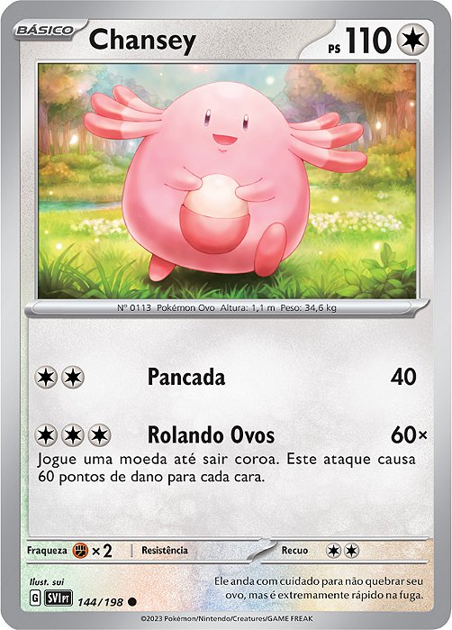 Chansey (144/198) - Carta Avulsa Pokemon