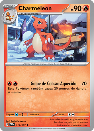 Charmeleon (027/197) - Carta Avulsa Pokemon