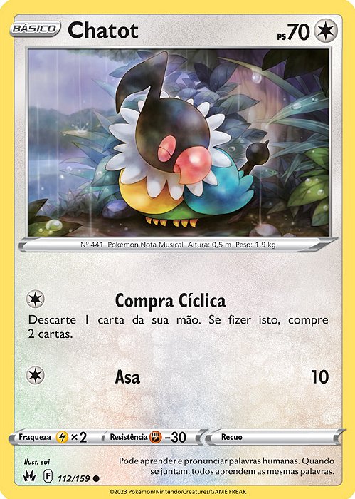 Chatot (112/159) - Carta Avulsa Pokemon