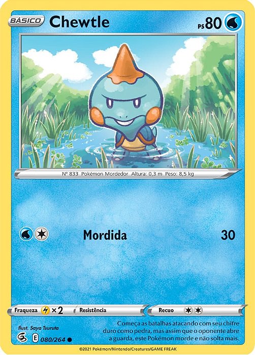 Chewtle (80/264) - Carta Avulsa Pokemon