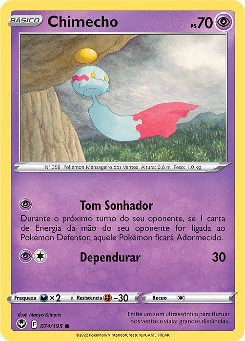 Chimecho (074/195) - Carta Avulsa Pokemon
