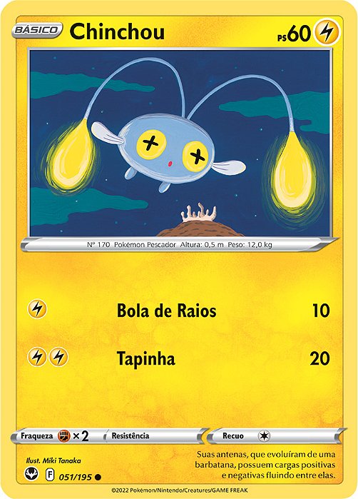 Chinchou (051/195) - Carta Avulsa Pokemon