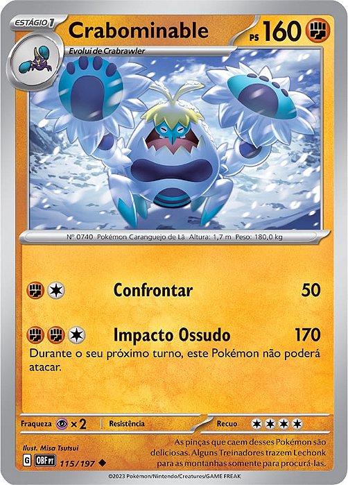 Crabominable (115/197) - Carta Avulsa Pokemon