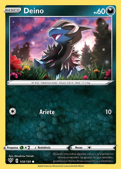 Deino (108/189) REV FOIL - CartaAvulsa Pokemon