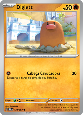 Diglett (103/197) REV FOIL - Carta Avulsa Pokemon