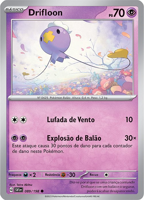 Drifloon (89/198) - Carta Avulsa Pokemon