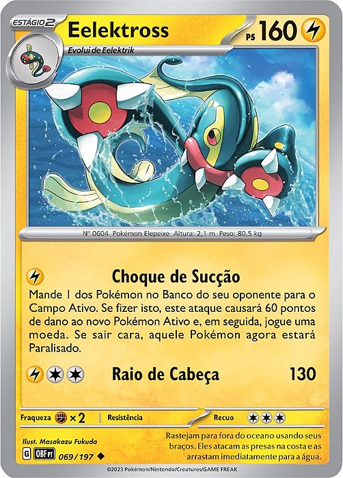 Eelektross (069/197) - Carta Avulsa Pokemon