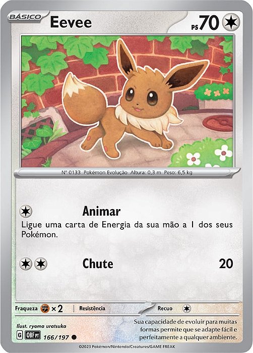 Eevee (166/197) - Carta Avulsa Pokemon