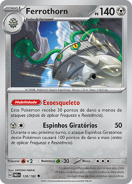 Ferrothorn (128/182) - Carta Avulsa Pokemon