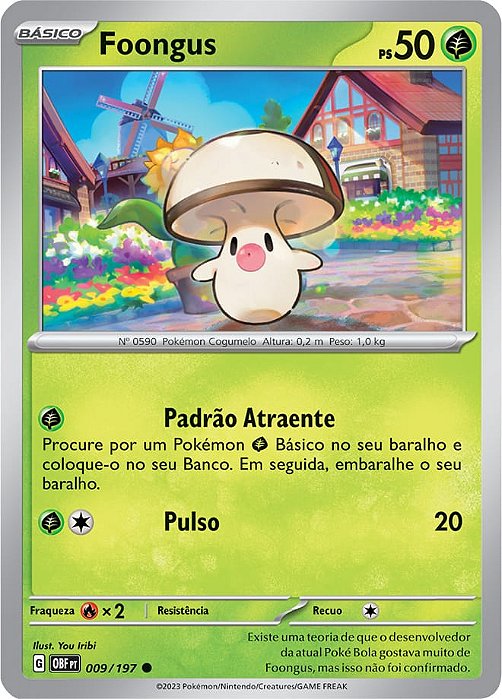 Foongus (009/197) - Carta Avulsa Pokemon